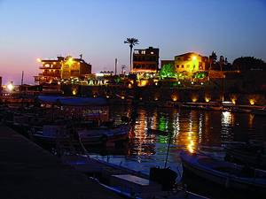 Byblos port night